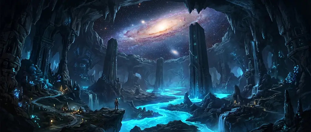 Deep space cavern